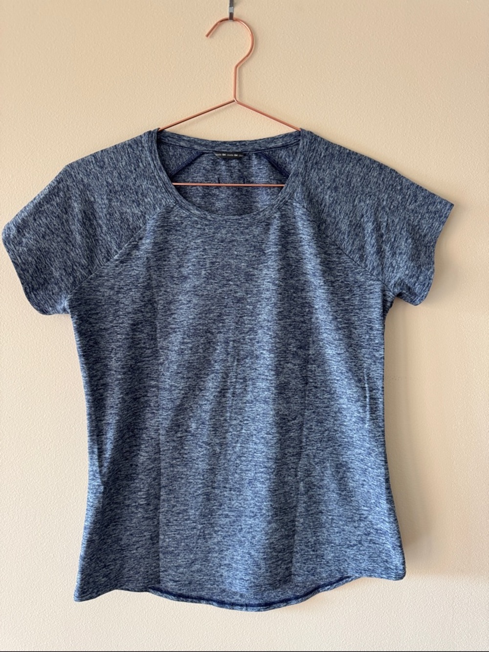 Oiselle Heathered Blue Short Sleeve Women's Top